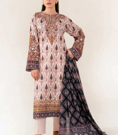 3PC Embroidered stitched Lawn Suit | KL-RTW-4046