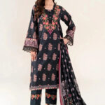 3PC Embroidered stitched Lawn Suit | KL-RTW-4048
