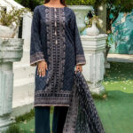 3PC Embroidered stitched Lawn Suit | KLA-4173