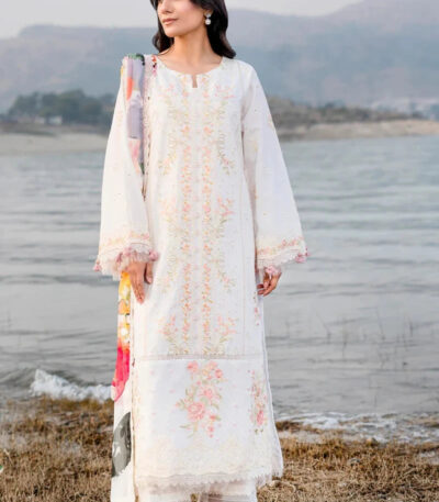 3PC Embroidered stitched Lawn Suit | KSC-3364