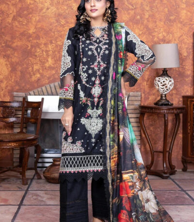 3PC Embroidered stitched Lawn Suit KSC-3367