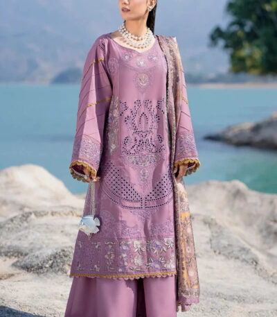 3PC Embroidered stitched Lawn Suit | KSE-3791