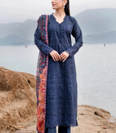 3PC Embroidered stitched Lawn Suit | KSE-3793