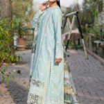 3PC Embroidered stitched Lawn Suit | KSE-3801