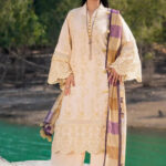 3PC Embroidered stitched Lawn Suit | | KSE-3811