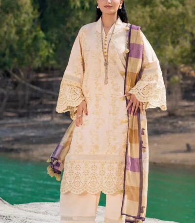 3PC Embroidered stitched Lawn Suit | | KSE-3811