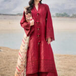 3PC Embroidered stitched Lawn Suit | KSE-3812