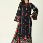 3PC Embroidered stitched Lawn Suit | KSE-4016