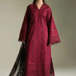 3PC Embroidered stitched Lawn Suit | KSE-4017