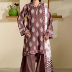3PC Printed Khaddar Suit | KKH-4258