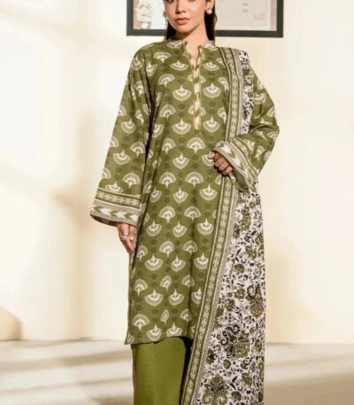 3PC Printed Khaddar Suit | KKH-4259