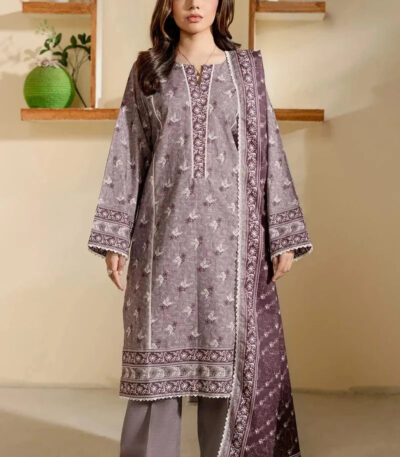 3PC Printed Khaddar Suit | KKH-4265