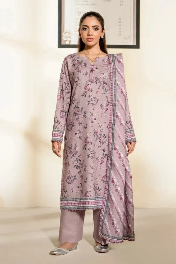 3PC Printed Khaddar Suit | KKH-4266