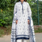3PC Printed Khaddar Suit | KKH-4271