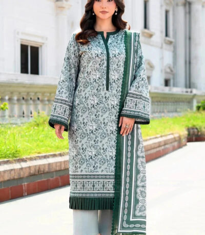 3PC Printed Khaddar Suit | KKH-4272