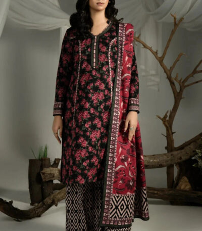 3PC Printed Khaddar Suit | RTW-KKH-4245
