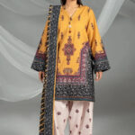 3PC Printed Khaddar Suit | RTW-KKH-4249