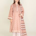 3PC Printed stitched Lawn Suit KLA-3722