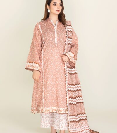 3PC Printed stitched Lawn Suit KLA-3722