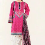 3PC Stitched Embroidered Lawn Suit | KL-RTW-3894