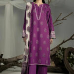 3PC stitched Printed Cambric Suit | KCC-4232