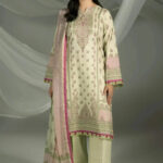 3PC stitched Printed Cambric Suit | KCC-4235