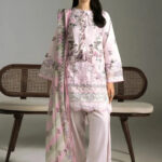 3PC stitched Printed Cambric Suit | KCC-4236