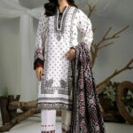3PC stitched Printed Cambric Suit | KCC-4237