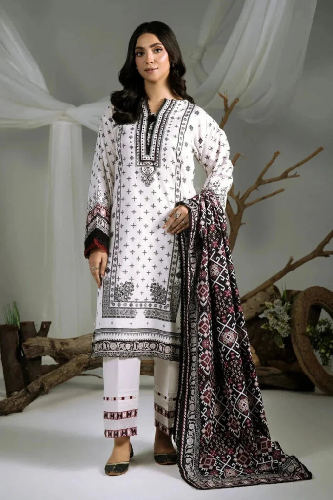 3PC stitched Printed Cambric Suit | KCC-4237