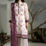 3PC stitched Printed Cambric Suit | KCC-4238