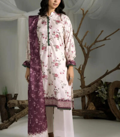 3PC stitched Printed Cambric Suit | KCC-4238