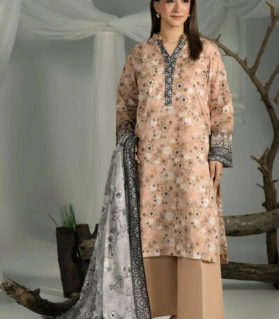 3PC stitched Printed Cambric Suit | KCC-4239