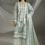 3PC stitched Printed Cambric Suit | KCC-4241