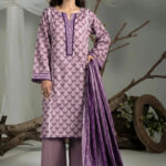 3PC stitched Printed Cambric Suit | KCC-4242