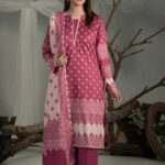 3PC stitched Printed Cambric Suit | KCC-4296