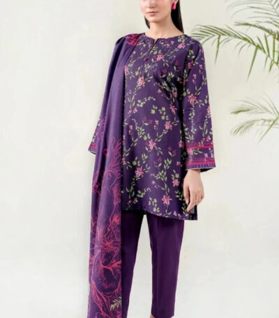 3PC stitched Printed Lawn Suit | KLA-3750
