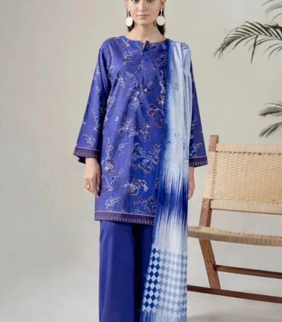 3PC stitched Printed Lawn Suit | KLA-3760
