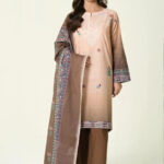 3PC stitched Printed Lawn Suit | KLA-3907