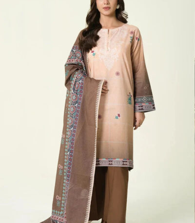 3PC stitched Printed Lawn Suit | KLA-3907