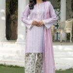 3PC stitched Printed Lawn Suit | KLA-3964
