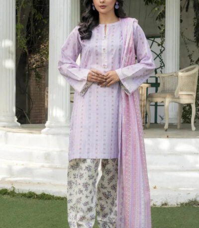 3PC stitched Printed Lawn Suit | KLA-3964