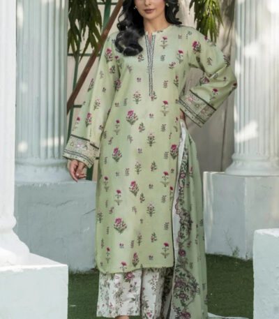 3PC stitched Printed Lawn Suit | KLA-3968