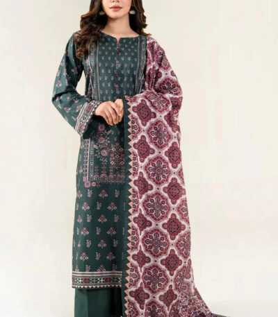 3PC stitched Printed Lawn Suit | KLA-3988