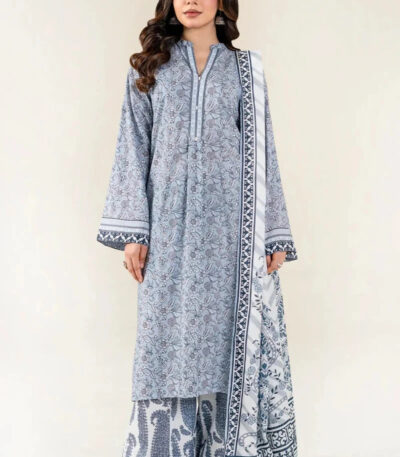 3PC stitched Printed Lawn Suit | KLA-3989