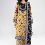 3PC stitched Printed Lawn Suit | KLA-3999