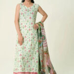 3PC stitched Printed Lawn Suit | KLA-4119
