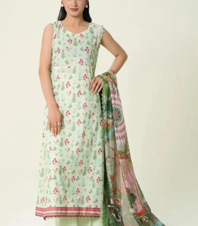3PC stitched Printed Lawn Suit | KLA-4119