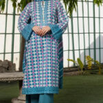 3PC stitched Printed Lawn Suit | KLA-4121 A