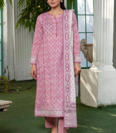 3PC stitched Printed Lawn Suit | KLA-4123 A