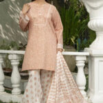 3PC stitched Printed Lawn Suit | KLA-4124 A